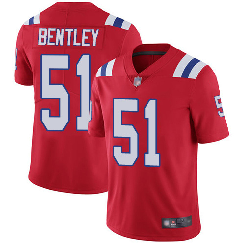 New England Patriots Football #51 Vapor Limited Red Men Ja Whaun Bentley Alternate NFL Jersey